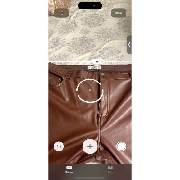 Abercrombie & Fitch Faux Leather Pants The 90s Straight Red Vegan - Picture 3 of 7